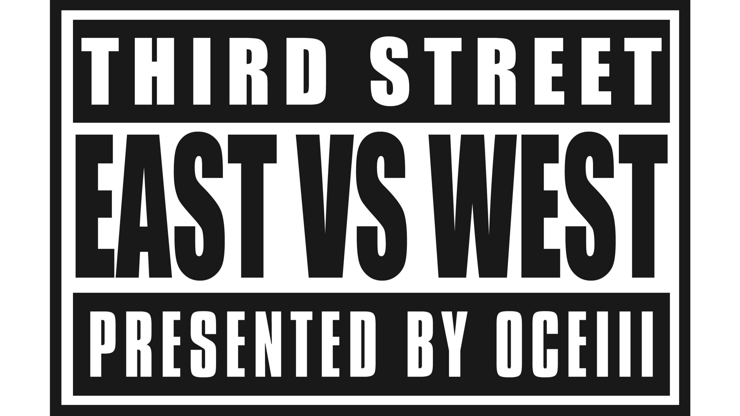 3rd Street: East vs West Logo